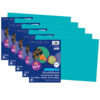Construction Paper, Medium Weight, Turquoise, 12" x 18", 50 Sheets Per Pack, 5 Packs