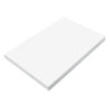 Construction Paper, Medium Weight, Bright White, 12" x 18", 100 Sheets Per Pack, 5 Packs