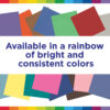 Construction Paper, Medium Weight, Bright White, 12" x 18", 100 Sheets Per Pack, 5 Packs