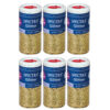 Glitter, Gold, 4 oz. Per Jar, 6 Jars