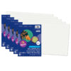 Construction Paper, Medium Weight, White, 12" x 18", 50 Sheets Per Pack, 5 Packs