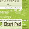Recycled Chart Pad, Cursive Cover, 1" Ruled, 24" x 32", 70 Sheets