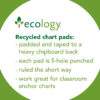 Recycled Chart Pad, Manuscript Cover, 1-1-2" Ruled 24" x 32", 70 Sheets