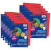 Construction Paper, Medium Weight, Holiday Red, 9" x 12", 50 Sheets Per Pack, 10 Packs