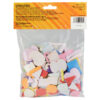 WonderFoam Peel & Stick Letters & Numbers, Assorted Colors & Sizes, 267 Pieces Per Pack, 6 Packs