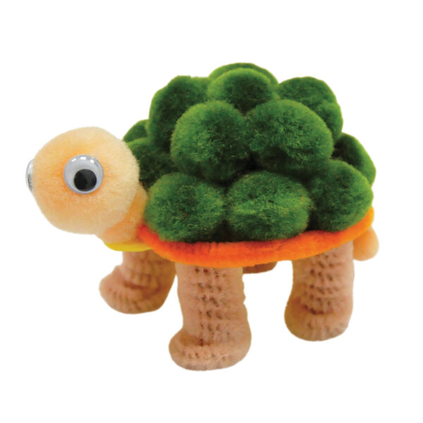 ERSPACAC5710-6_3.jpg Pom Pon Animal Kit, Turtle Family, Assorted Sizes, 3 Turtles Per Kit, 6 Kits