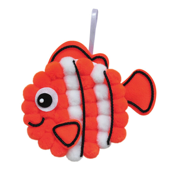 ERSPACAC5714-6_1.jpg Pom Pon Animal Plate Kit, Clownfish, 7.5" x 8" x 1", 6 Kits