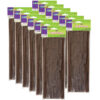 Jumbo Stems, Brown, 12" x 6 mm, 100 Per Pack, 12 Packs