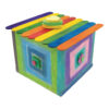 Square Artist Pastels, 24 Assorted Colors, 6 Each, 2-3-8" x 3-8" x 3-8", 144 Pieces