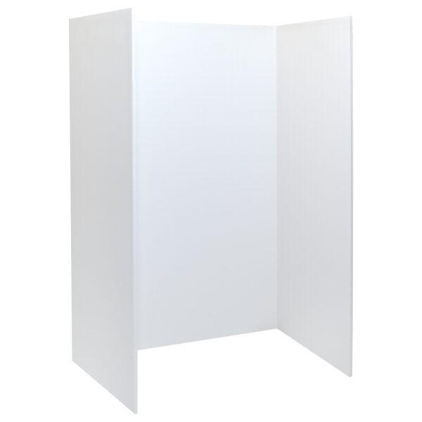 Foam Presentation Board, White, 1-2" Faint Grid 28" x 22", Pack of 3