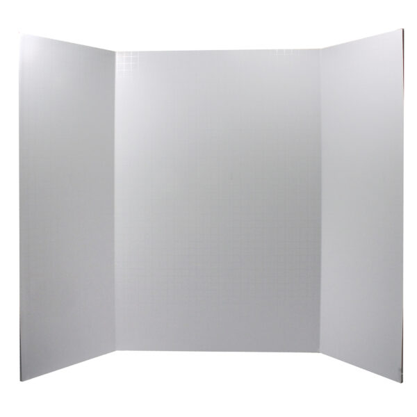Foam Presentation Board, White, 1-2" Faint Grid 28" x 22", Pack of 3