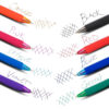 WOW! Retractable Ball Point Pens, Assorted, 8 Per Pack, 6 Packs