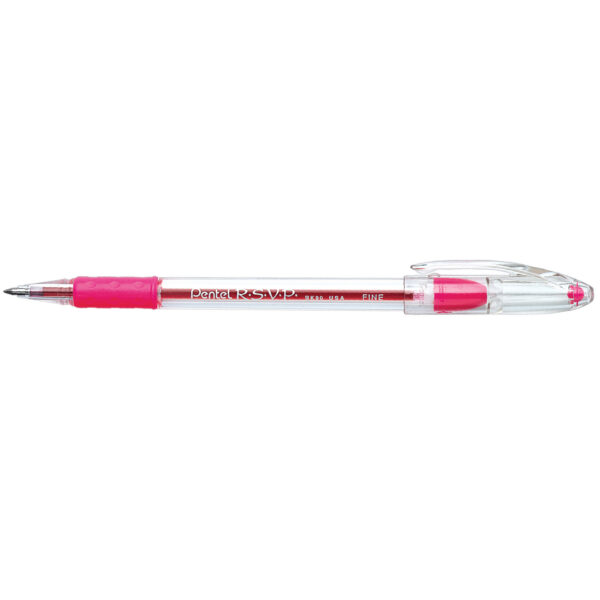 R.S.V.P. Ballpoint Pen, Fine Point, Pink, Pack of 24