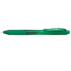 EnerGel-X Retractable Liquid Gel Pen, Green, Pack of 12