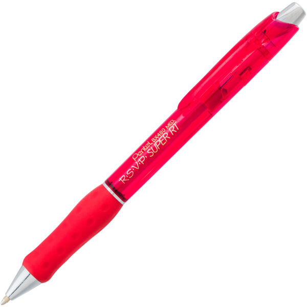 R.S.V.P. Super RT Retractable Ballpoint Pen, Red, Pack of 12