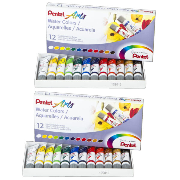 Water Colors, 12 Per Set, 2 Sets