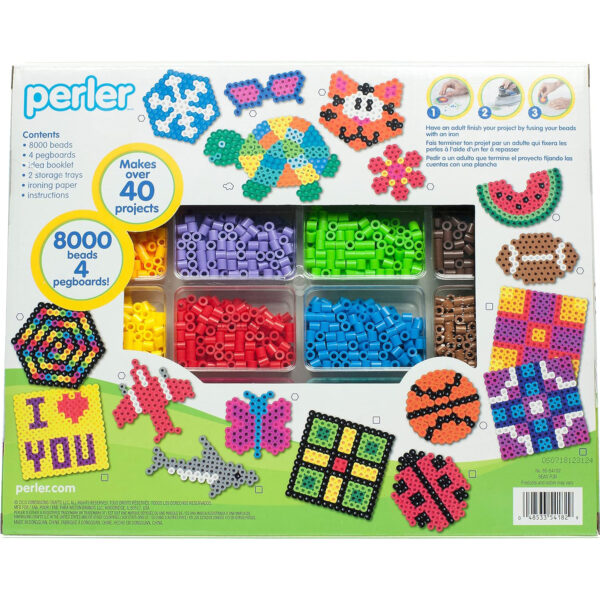 Bead Fun Fused Bead Activity Kit & Storage Trays, 8006 Pieces
