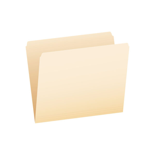 ERSPFX752_1.jpg File Folders, Letter Size, Manila, Straight Cut, Box of 100