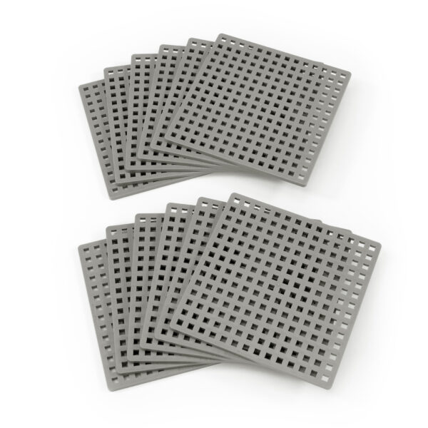 ERSPLL03394.jpg Building Blocks Baseplates, Classroom Pack, Gray, Set of 12