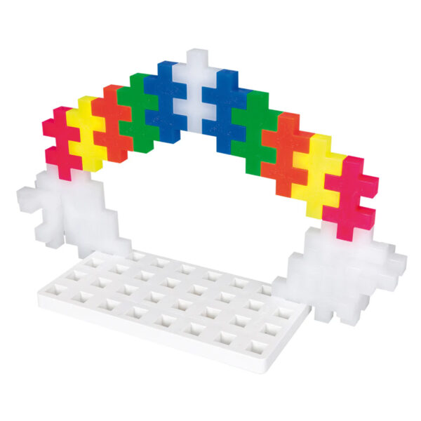 Building Blocks Big Baseplate Duo, Green & White, Pack of 2