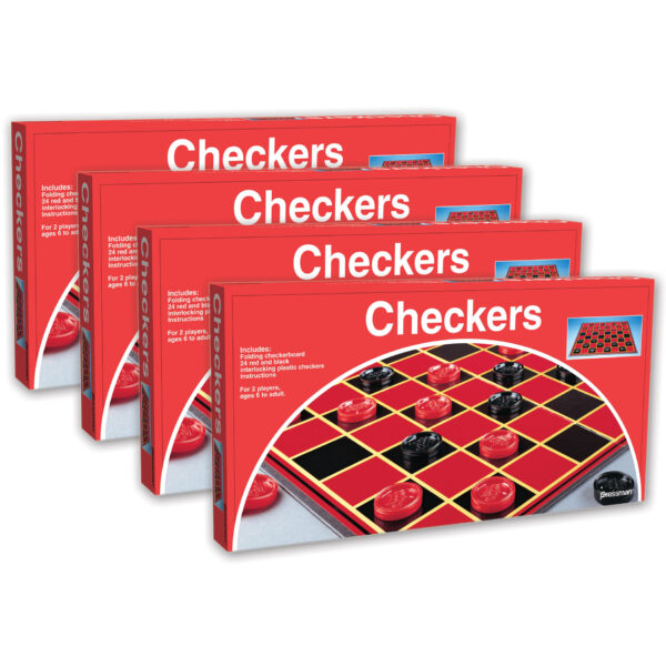 ERSPRE111212-4.jpg Checkers Game, Pack of 4