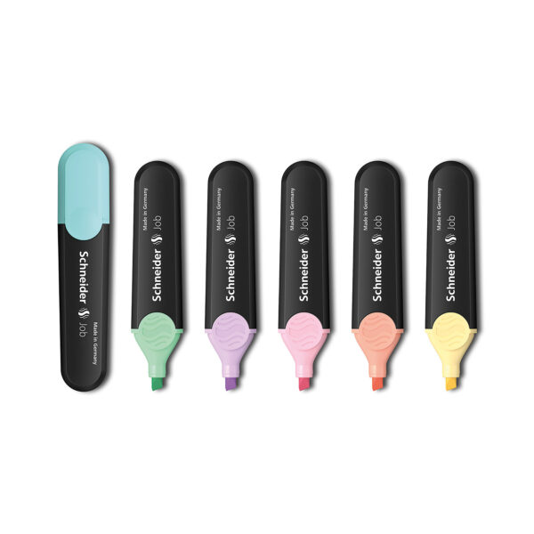 Job Highlighters, Chisel Tip, Pastel, 6 Per Pack, 3 Packs