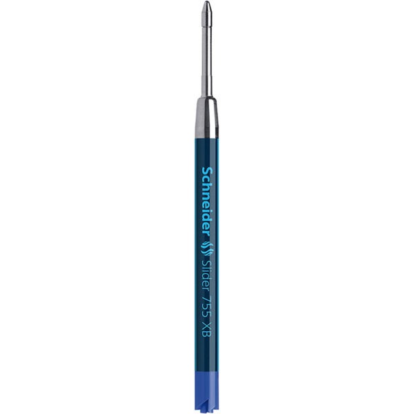 Slider 755 XB Ballpoint Pen Refill, Viscoglide Ink, Blue, Pack of 10