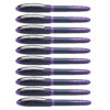 One Business Rollerball Pens, 0.6mm, Violet, Pack of 10
