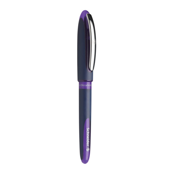 One Business Rollerball Pens, 0.6mm, Violet, Pack of 10