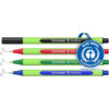 Line-Up Fineliner Pens with Case, 4 Colors, 4 Per Pack, 3 Packs