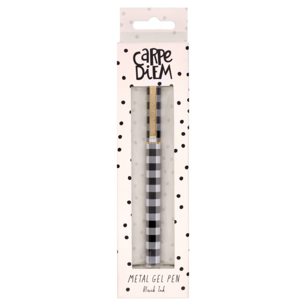 Metal Gel Pen - Buffalo Check - Pack of 6