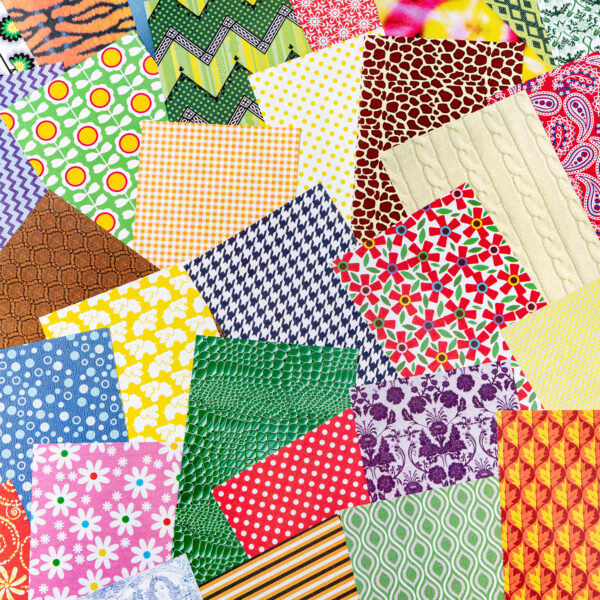 All Kinds of Fabric Design Papers, 5.5" x 8.5", 200 Sheets Per Pack, 2 Packs