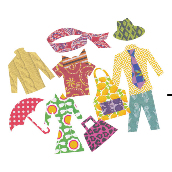 All Kinds of Fabric Design Papers, 5.5" x 8.5", 200 Sheets Per Pack, 2 Packs