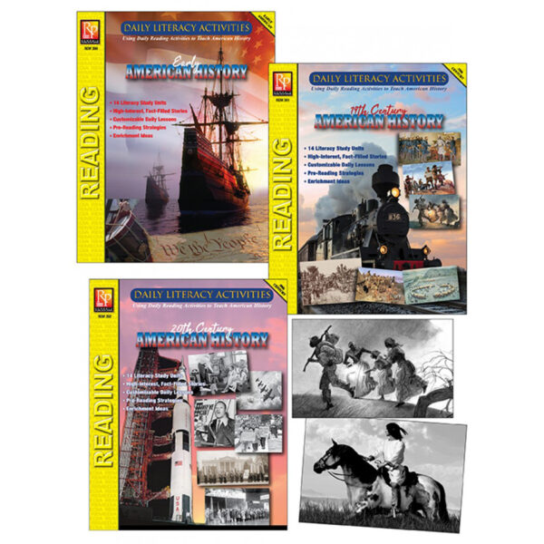 ERSREM393.jpg Daily Literacy Activities: American History Complete Set of 3 Titles