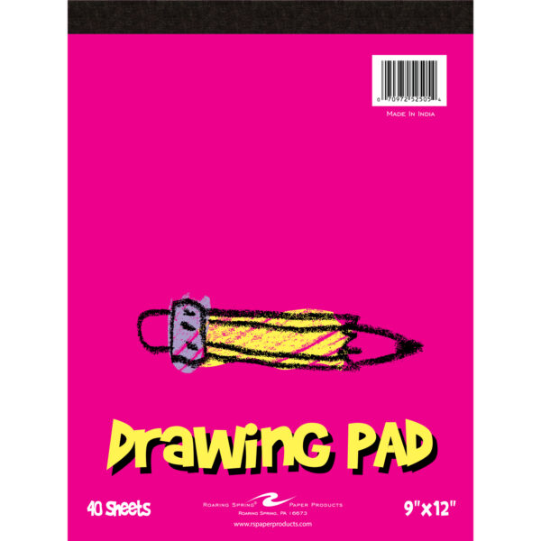 ERSROA52505-6_1.jpg Kid's Drawing Pad, 9" x 12", 40 Sheets, Pack of 6