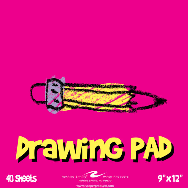 ERSROA52505-6_2.jpg Kid's Drawing Pad, 9" x 12", 40 Sheets, Pack of 6
