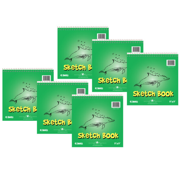 ERSROA52509-6.jpg Kid's Sketch Book, 9" x 9", 40 Sheets, Pack of 6