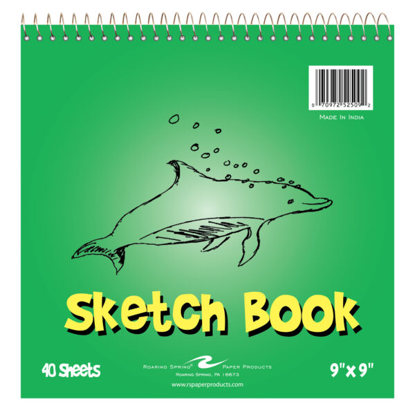 ERSROA52509-6_2.jpg Kid's Sketch Book, 9" x 9", 40 Sheets, Pack of 6