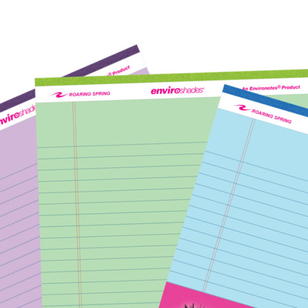 ERSROA74101-3_2.jpg Enviroshades Legal Pad, Standard, Assorted Colors, 3 Per Pack, 3 Packs