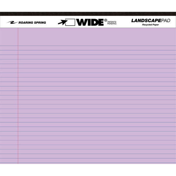 ERSROA74535-2_1.jpg Legal Pad, Landscape, Orchid-Blue-Pink, 3 Per Pack, 2 Packs
