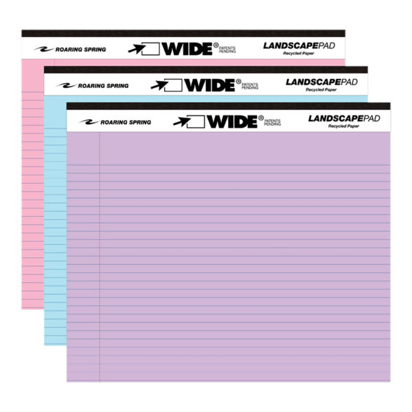 ERSROA74535-2_4.jpg Legal Pad, Landscape, Orchid-Blue-Pink, 3 Per Pack, 2 Packs