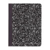 Marble Composition Book, Black, Pack of 6