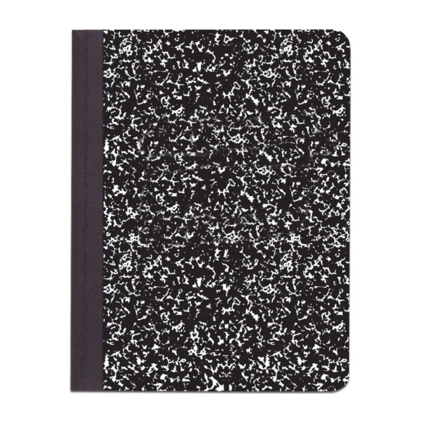 Marble Composition Book, Black, Pack of 6