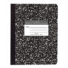 ERSROA77260-12_1.jpg Composition Book, Unruled, 50 Sheets, 9.75" x 7.5" , Black Marble, Pack of 12