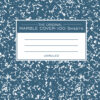 ERSROA77261-6_2.jpg Composition Book, Unruled, 100 Sheets, 9.75" x 7.5", Blue Marble, Pack of 6