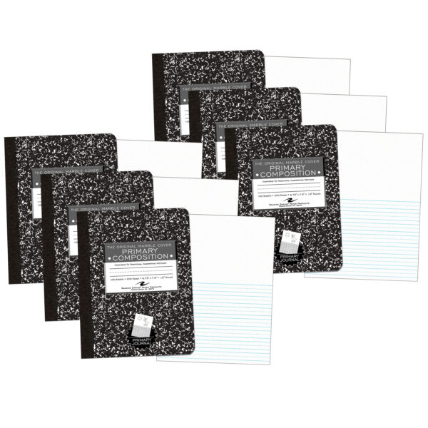 ERSROA97228-6.jpg Marble Composition Book, Picture Story Ruled, Pack of 6