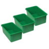Stowaway Tray no Lid, Green, Pack of 3