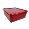 Double Stowaway Tray with Lid, Red