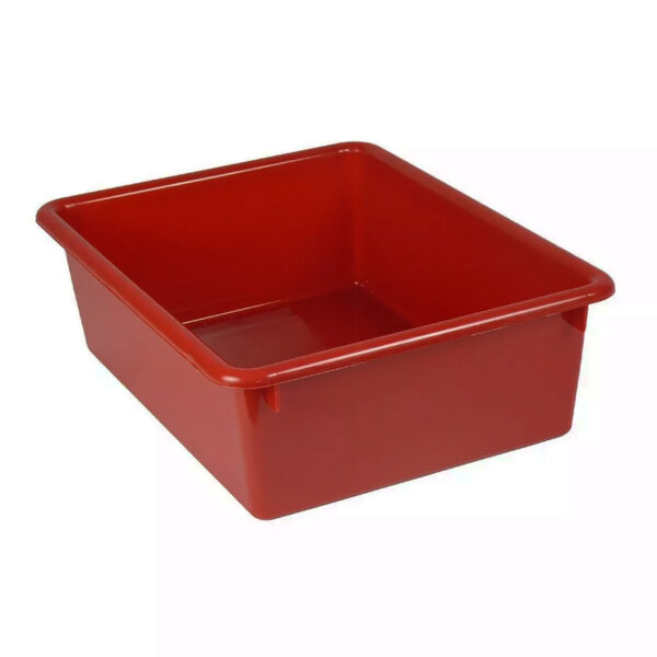 Double Stowaway Tray with Lid, Red