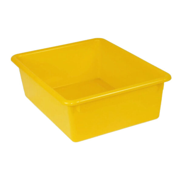 Double Stowaway Tray with Lid, Yellow